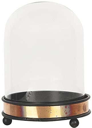 Clayre & Eef Glass Bell Cheese Bell Transparent Metal/Glass 6GL2821