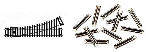 Hornby Hobbies Ltd R8072 00 Gauge Left Hand Point Track & - Pack of 12 R910 Fishplates