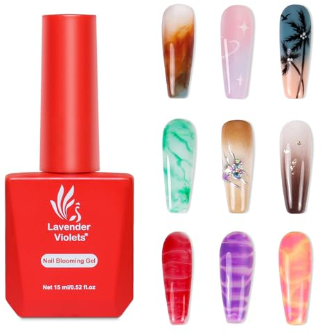Lavender Violets 15ml Gel Nagellack Nail Blooming Gel Blossom Wirkung Maniküre Soak Off UV LED Varnish A106