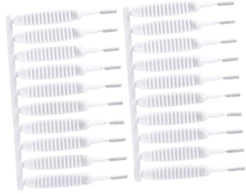 HOMSFOU 60St Reinigungsbürste nylonbürste Nylon bürste Pfeifenreiniger Lochreiniger für den Haushalt Tragbarer Lochreiniger kleines Loch Lochbürste Zubehör aufheben Duschkopf