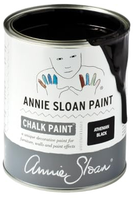 Annie Sloan Chalk Paint™ Athenian Black, Kreidefarbe für Möbel und Wände, 1 L