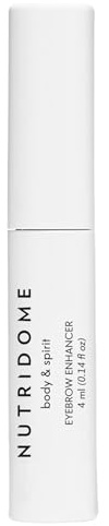 Nutridome Augenbrauenserum Stärkendes 4 ml - Augenbrauen Serum, Verdichtet die Haare, Fördert das Wachstum - mit Grüner Tee, Kollagen, Vitamin B3 - Brow booster, Wirkung nach 4 Wochen