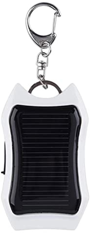 Chargeur Solaire pour Téléphone - Portable Chargeur De Téléphone Solaire - Batterie Externe | Porte-clés Chargeur Solaire Étanche, Lampe De Poche LED Intégrée pour Téléphone Portable, Équipemen