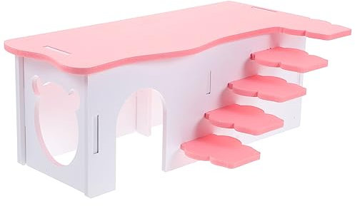 Happyyami Hamsterhaus Aus Kunststoff Mit Leiter Mehrzweck Schlafhaus Und Versteckspielzeug Für Kleintiere Käfigdekor Für Hamster Und Meerschweinchen