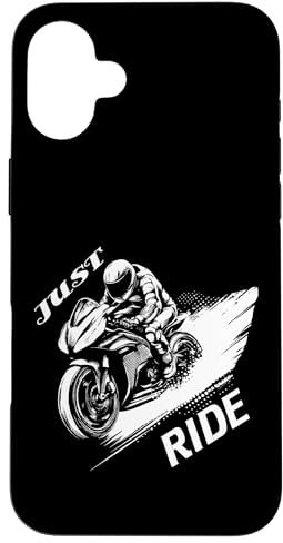 Carcasa para iPhone 16 Plus Motocicleta camiseta motero sudadera con capucha moto motorista funda para teléfono móvil