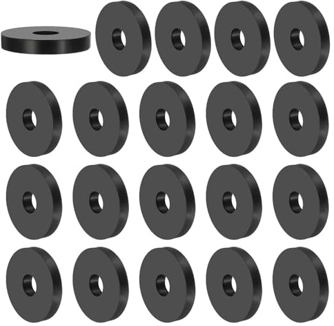 PATIKIL 20 Pièces Entretoise en Caoutchouc 8mm ID X 30 OD X 5mm T | Polyvalente, Rondelles D'Isolation Anti-Vibrations en Néoprène pour Boulons Hvac Accessoires de Voiture