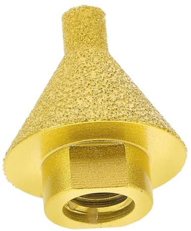 Artibetter M14 Φ38mm Diamond Deburring Drill Bit for Rotary Hammer, Metal and Marble Chamfer Grinding Tool, Industrial Hardened Steel Carving and Polishing Accessory