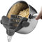Colador para pasta de silicona, colador de cocina, colador de cocina, colador de cocina, apto para lavavajillas, apto para todas las ollas y cuencos, y la ayuda perfecta para escurreplatos para pasta,