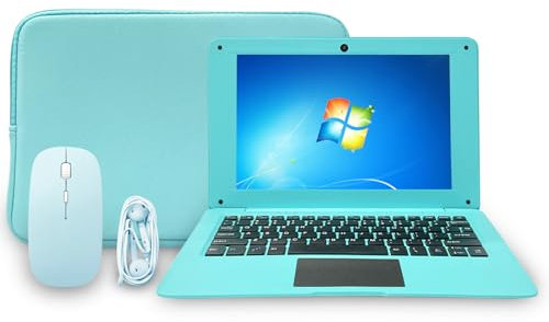 iSTYLE 10.1'' Ordenador Portátil Windows 10 con Office 365, 2GB RAM 64GB eMMC, Mini Laptop para Estudiantes, Niños y Principiantes, con Ratón, Alfombrilla, Auriculares, Bolsa - Teclado QWERTY Inglés