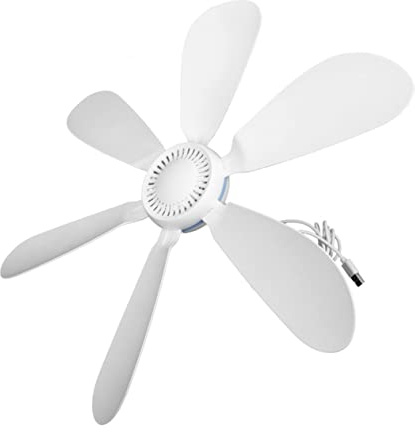 Uonlytech 1Satz USB Deckenventilator Campingventilator Tragbar Wiederaufladbar Lüfter Für Outdoor Leise Und Energieeffizient Mit USB Verlängerungskabel