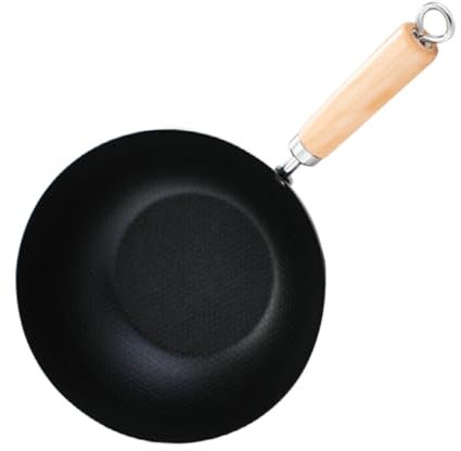 GLEAVI Poêle à Mini Acier Inoxydable Revêtement Wok Portable pour Cuisinière à Induction Ergonomique Adhésif pour Personnes