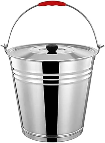 Ascheeimer Mit Deckel, Edelstahl, Zum Grillen, Für Kohle, Unverzichtbare Werkzeuge, Kohlenbecken, Holzofen