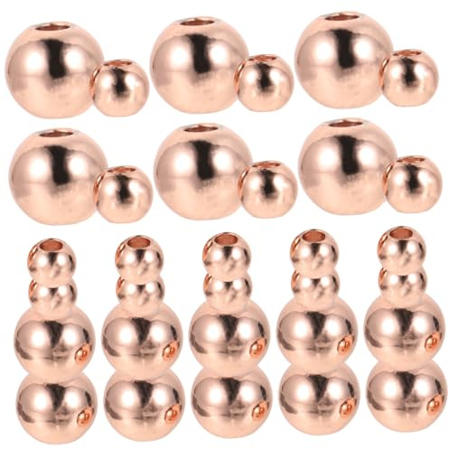 Gatuida Kupferperlen Spacer Perlen 200 Stück 3mm 5mm Metall Abstandsperlen Für Selbstgemacht Schmuckherstellung Armbänder Und Halsketten Bastelperlen