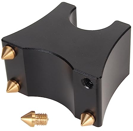 Hamwesh HiFi -Kabelklemme, Aluminiumlegierungdrahtklasse für HiFi -Netzkabel mit Bodenschutz und Vibrationsreduzierung für Lautsprecherverstärker CD DVD Player Plattenschreiber Rekorder (Black)