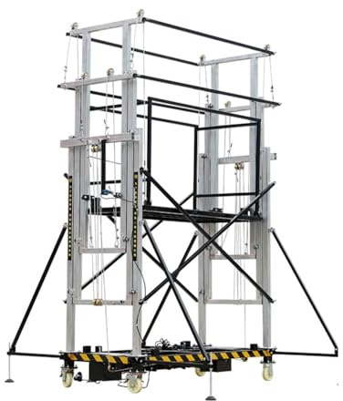 Ajustable Plataforma elevadora plegable móvil de andamios eléctrica Multifuncional(5M)