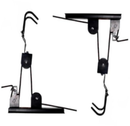 AMSLSIU Universal Fahrrad einstellbares Flaschenzug Hebesystem, Deckenaufhänger, Display Halter, hängender Haken, Fahrradzubehör
