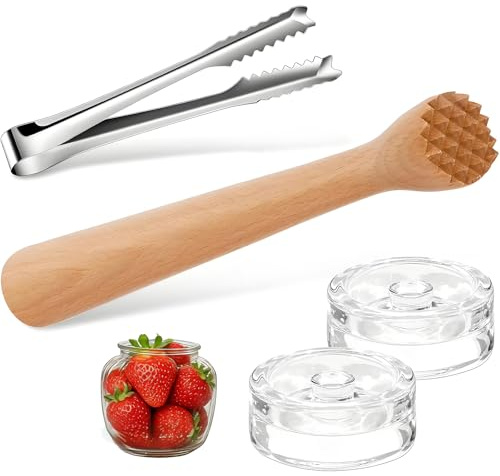 lrgnixs fermenteringsset, transparenta glasvikter, feramentglas med jäsventil och vikt, 4 stycken fermenteringsset idealiska tillbehör för att tillverka surkål och kimchi