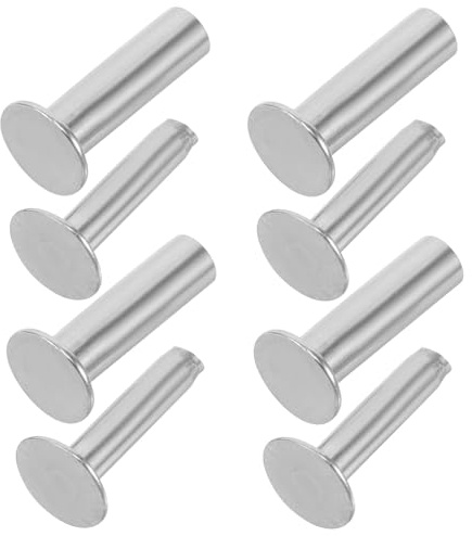NUOBESTY Remaches ciegos de acero inoxidable para reparación de mango de cuchillo, 1,5 x 0,7 cm, adecuados para mangos de madera y cuchillos de cocina