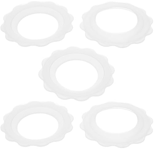 HONMEET 5pcs Cache Nourrice en Silicone Souple Résistant la Transpiration Anneau Non Glissant pour Allaitement en Été en Lieux Publics