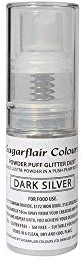 Powder Puff Glitter Dust Spray- Dark Silver 10g
