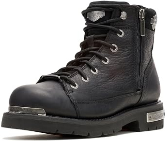 Harley-Davidson Men's Chipman Leather Motorcycle Casual Boot, Black, 10.5