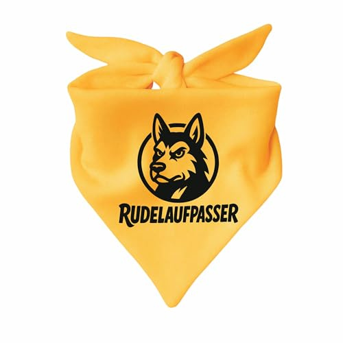 Hunde Dreiecks Halstuch (Fb: gelb) (Gr. 2 (68 cm)) Rudelaufpasser