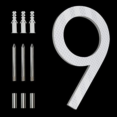 Numero civico riflettente 9