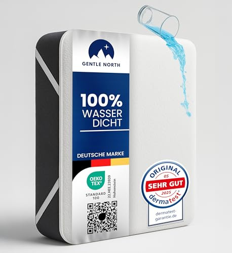 Matratzenschoner 160x200 cm wasserdicht - Matratzenauflage als Nässeschutz für Kinder oder bei Inkontinenz - Waschbarer Matratzenschutz mit 4 Eckgummis - Kein Knistern - Oeko-TEX 100 & Made in EU