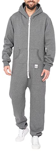 Basisstoff Sheeesh Herren Jumpsuit Overall Onesie Einteiler Hausanzug Baumwolle