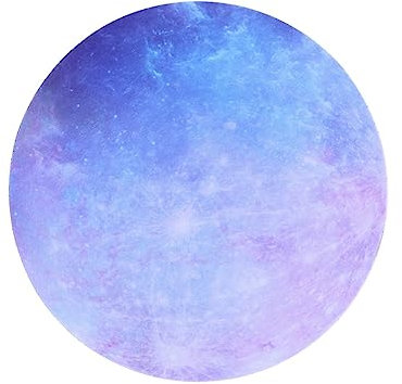 STOBOK Rainbow Planet Small Circular Mouse Pad 30cm Diameter Soft Rubber Surface Non-slip Desk Mat for Office and Home Use