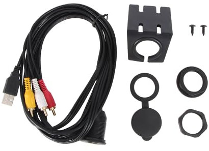 Gatuida 2m Motorcycle Usb Charging Port Extension Car Bike Boat Audio Aux Cable Usb Aux Extension Lead