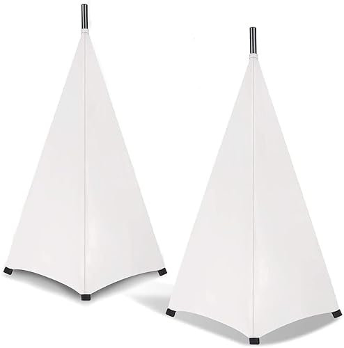 Gokelomg Universale DJ luce altoparlante supporto copertura doppio laterale treppiede supporto gonna scrim copertura materiale estensibile 2 pezzi