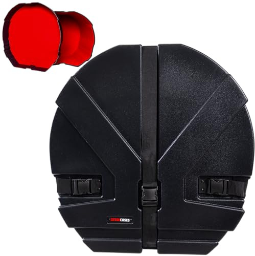Gator Cases Grooves Roto Bass Drum Case 24''x14'', besonders strapazierfähig, langlebig, witterungsbeständig, schwarz (GPC2414BD)