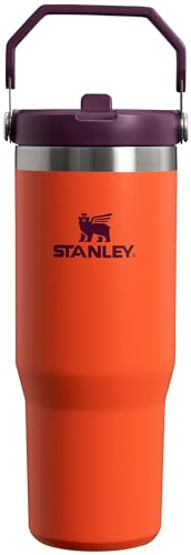 Stanley IceFlow Stainless Steel Tumbler Vacuum Insulated Water Bottle for Home, and Car Reusable Cup with Straw Leak Resistant Flip Cold for 12 Hours or Iced for 2 Days, Tigerlily Plum, 30 OZ / 0.89 L