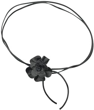 collezione alessandro Bindegürtel Blüte Lederband mit echt Leder Blüte