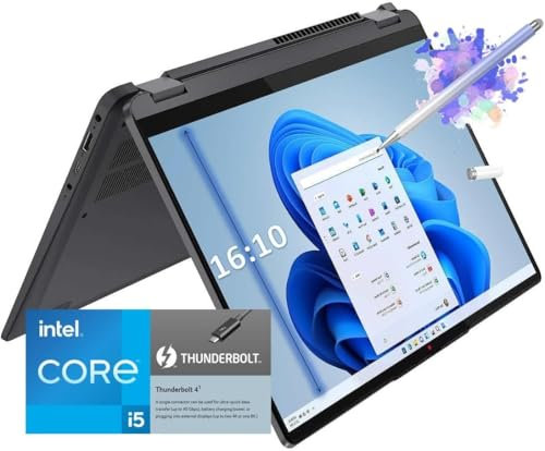 Lenovo IdeaPad Flex 5i 14 FHD IPS Touchscreen 2-in-1 Laptop, Intel Core i5-1235U, Backlit KB, Wi-Fi 6, Fingerprint, Thunderbolt 4, w/Stylus (8GB RAM, 512GB SSD)