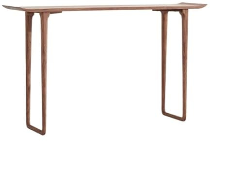 ZKALQECNF Mesa Recibidor Nueva Mesa Consola de Madera Maciza de Estilo Chino, Mesa de ofrendas contra la Pared, Mesa Estrecha de Nogal Negro detrás del sofá Consolas Recibidores Entrada(Pequeño)
