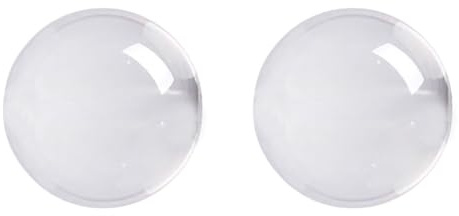 Eoslcusmvl 2X Sfera di di Vetro Trasparente Un Colori Sfera Curativa Fotografia Oggetti di Scena Palla Decor 50mm