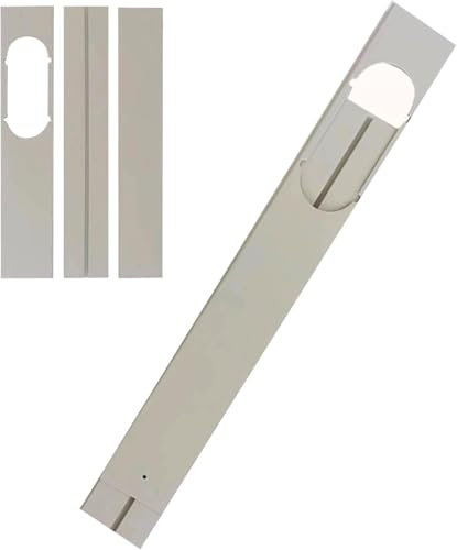 Kit de ventilación de Aire Acondicionado de Puerta corredera, Sello de Ventana de Aire Acondicionado portátil, Longitud Ajustable fácil de Instalar y Desmontar Placa de Sellado de Ventana