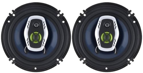 2 altoparlanti coassiali HiFi per auto, 6,5 pollici, 16 cm, 600 W, 2 vie, gamma completa, audio stereo per musica auto.