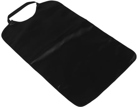 ZUNOXAZ Bavoir Imperméable pour Adultes avec Ramasse-miettes Sangle de Cou Extensible pour Manger et Protéger les Vêtements