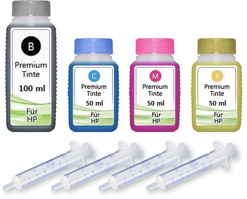 Inkadoo 250ml Nachfüll Tinte kompatibel für HP 912 OfficeJet 8012 8014 8015 Pro 8022 8024 8025 8023