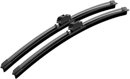 Auto Scheibenwischer Wischerblätter 2 Stücke Für Smart Für ForTwo 450 451 453 1998-2019 Frontscheibe Wischer Klingen Windschutzscheibe Fenster Links-lenker(Black,451 (2007-2014))