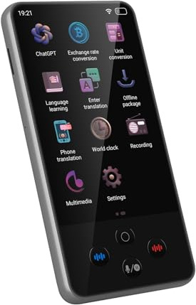VELATEMOR Sprachübersetzergerät 138 Sprachen Echtzeitübersetzung 3,97 Tragbarer Touchscreen-Übersetzer mit Dual-Mikrofon-Rauschunterdrückung und 5-MP-Kamera für Geschäftsreisen