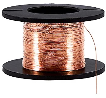 5 uds Alambre de Cobre Esmaltado de 0,1 mm, Alambre de Bobinado Magnético 12 m Longitud para Fines de Conexión Soldadura