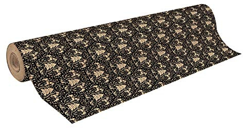Clairefontaine 223847C rulle omslagspapper (50 x 0,70 m, 70 g/kvm återvinning kraftpapper, perfekt för stora gåvor) 1 st julhäst