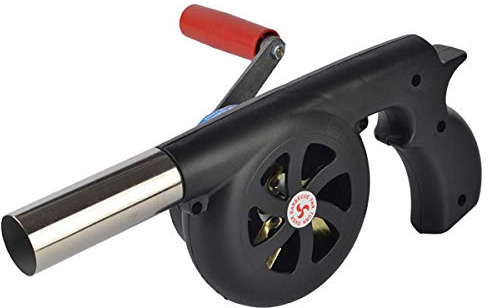 Sunglow Outdoor Cooking BBQ Fan Air Blower，Hand Crank Blowers， Barbecue Fire Bellows for Picnic Camping Stove Accessories