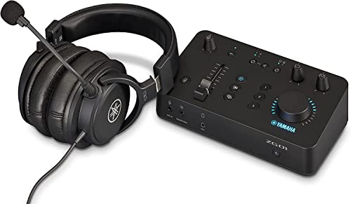 Yamaha ZG01 All-in-One Pack, Includes the ZG01 Game Streaming Audio Mixer and the YH-G01 Studio Quality Headset, for Windows, Mac, iOS and Android