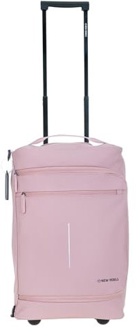 New Rebels Trolley Handgepäck Herren Damen Reise Koffer Gepäck Bag Harper Pro 50 cm 30 L Schultergurt Trolly Weekender Over Night Sauna Tasche + Koffergurt (Dusty Pink (Rosa Rosé Pastell))