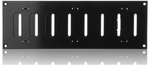 300x100mm Svart Stål Justerbart Ventilationsgaller - Luftgaller - Metallgaller